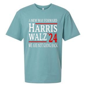 We Are Not Going Back Pro Kamala Harris Harris Walz 2024 Sueded Cloud Jersey T-Shirt