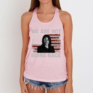 We Are Not Going Back Women's Knotted Racerback Tank