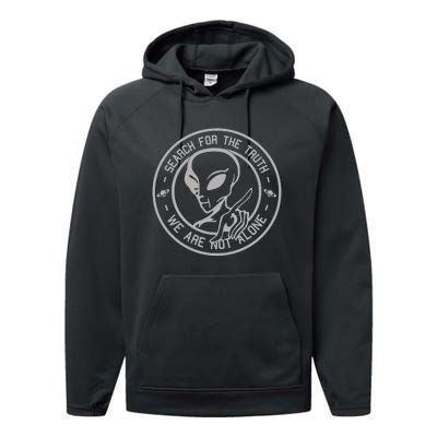 WE ARE NOT ALONE Performance Fleece Hoodie