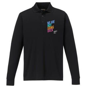 We Are Not Going Back Harris Waltz 2024 Performance Long Sleeve Polo