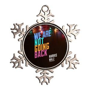 We Are Not Going Back Harris Waltz 2024 Metallic Star Ornament