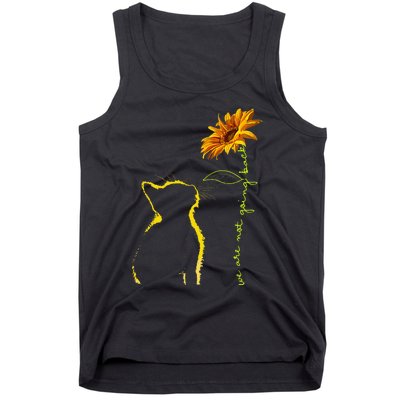 We Are Not Going Back Cat Sunflower Design Gift Tank Top