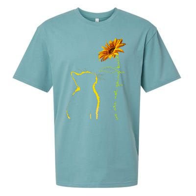 We Are Not Going Back Cat Sunflower Design Gift Sueded Cloud Jersey T-Shirt