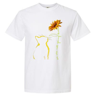 We Are Not Going Back Cat Sunflower Design Gift Garment-Dyed Heavyweight T-Shirt