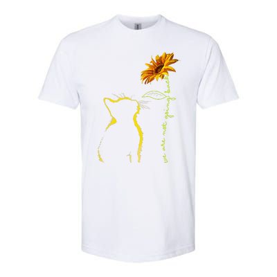 We Are Not Going Back Cat Sunflower Design Gift Softstyle CVC T-Shirt