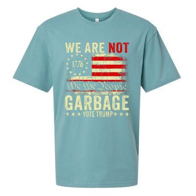 We Are Not Garbage Votetrump 2024 Trump Supporter Garbage Sueded Cloud Jersey T-Shirt