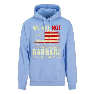 We Are Not Garbage Votetrump 2024 Trump Supporter Garbage Unisex Surf Hoodie