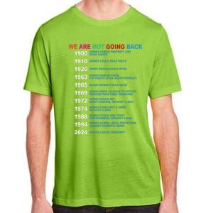 We Are Not Going Back Voting Rights Vote Adult ChromaSoft Performance T-Shirt