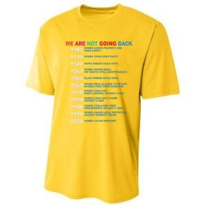 We Are Not Going Back Voting Rights Vote Performance Sprint T-Shirt