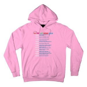 We Are Not Going Back Voting Rights Vote Hoodie