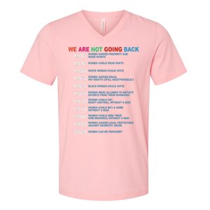 We Are Not Going Back Voting Rights Vote V-Neck T-Shirt