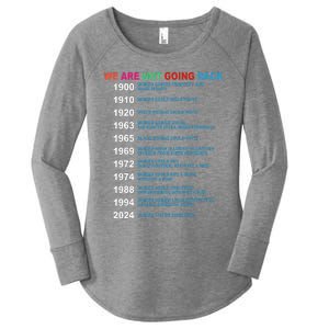 We Are Not Going Back Voting Rights Vote Women's Perfect Tri Tunic Long Sleeve Shirt