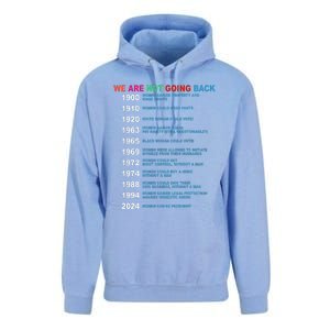 We Are Not Going Back Voting Rights Vote Unisex Surf Hoodie