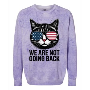 We Are Not Going Back Election Day Themed Artwork Colorblast Crewneck Sweatshirt