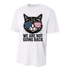 We Are Not Going Back Election Day Themed Artwork Performance Sprint T-Shirt