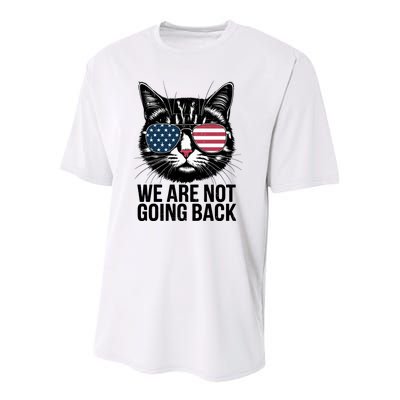 We Are Not Going Back Election Day Themed Artwork Youth Performance Sprint T-Shirt