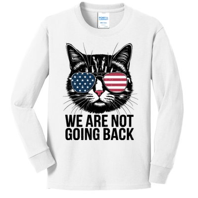 We Are Not Going Back Election Day Themed Artwork Kids Long Sleeve Shirt