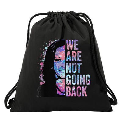 We Are Not Going Back Vintage 2024 Drawstring Bag