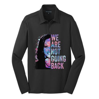 We Are Not Going Back Vintage 2024 Silk Touch Performance Long Sleeve Polo