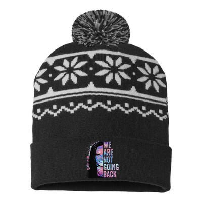 We Are Not Going Back Vintage 2024 USA-Made Snowflake Beanie