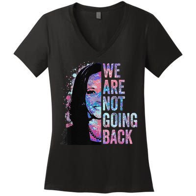 We Are Not Going Back Vintage 2024 Women's V-Neck T-Shirt