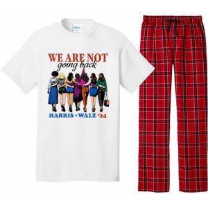 We Are Not Going Back Kamala Harris Waltz 24 Madam President Pajama Set