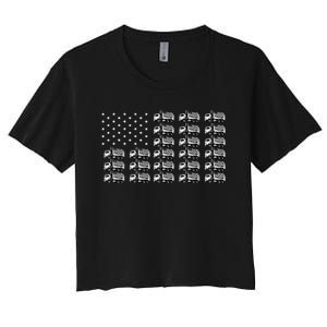 We Are Not Garbage Votetrump 2024 Trump Supporter Garbage Women's Crop Top Tee