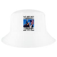 We Are Not Garbage Vote Trump Garbage For Trump 2024 Cool Comfort Performance Bucket Hat