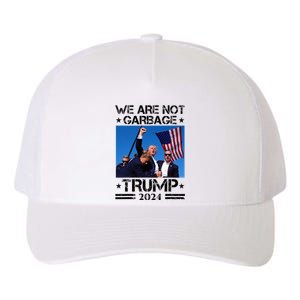 We Are Not Garbage Vote Trump Garbage For Trump 2024 Yupoong Adult 5-Panel Trucker Hat