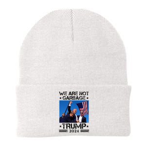 We Are Not Garbage Vote Trump Garbage For Trump 2024 Knit Cap Winter Beanie