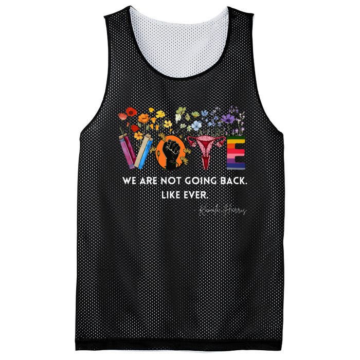 We Are Not Going Back Like Ever Feminist Human Rights Mesh Reversible Basketball Jersey Tank