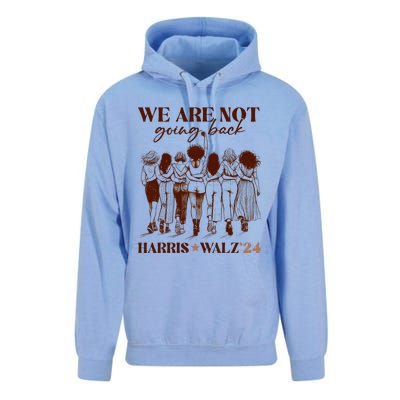 We Are Not Going Back Vote Harris Democratic Election 2024 Unisex Surf Hoodie