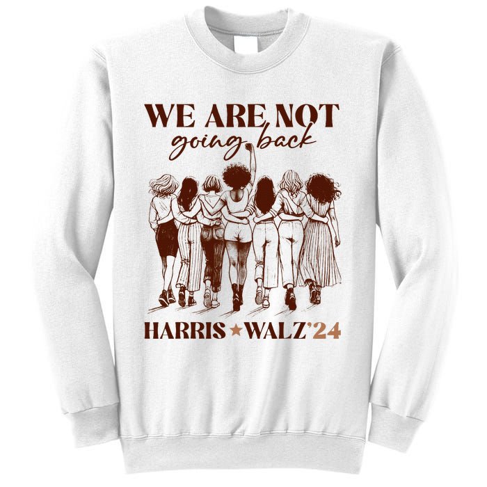 We Are Not Going Back Vote Harris Democratic Election 2024 Sweatshirt