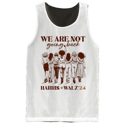 We Are Not Going Back Vote Harris Democratic Election 2024 Mesh Reversible Basketball Jersey Tank