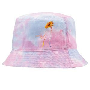 We Are Not Going Back Cute Cat Sunflower Kamala Tie-Dyed Bucket Hat