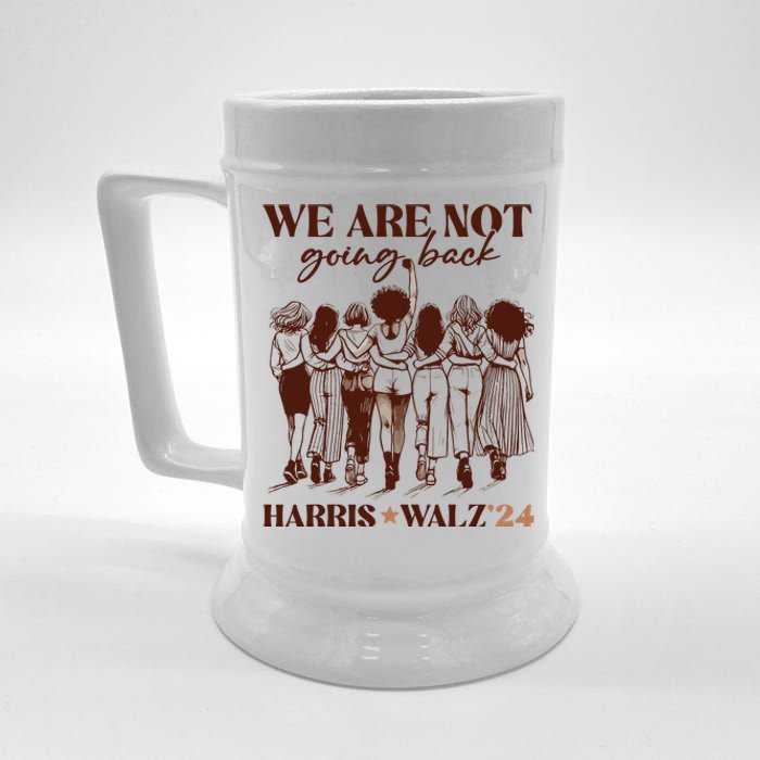 We Are Not Going Back Vote Harris Democratic Election 2024 Beer Stein