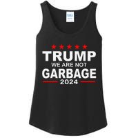 We Are Not Garbage Vote Trump 2024 Funny Quote Biden Ladies Essential Tank