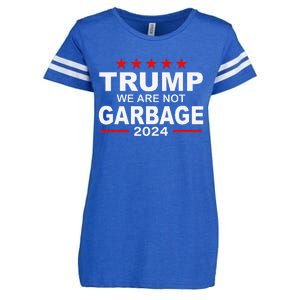 We Are Not Garbage Vote Trump 2024 Funny Quote Biden Enza Ladies Jersey Football T-Shirt