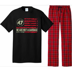 We Are Not A Garbage Votetrump 2024 Pajama Set