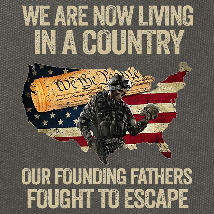 We Are Now Living In A Country Our Founding Fathers Fought Cotton Canvas Backpack