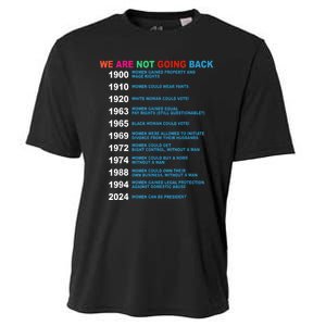 We Are Not Going Back Voting Rights Vote Reproductive Cooling Performance Crew T-Shirt