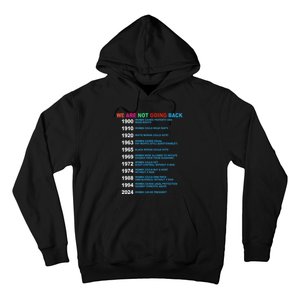 We Are Not Going Back Voting Rights Vote Reproductive Hoodie