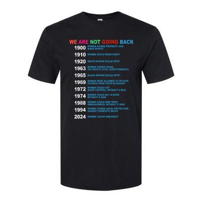 We Are Not Going Back Voting Rights Vote Reproductive Softstyle CVC T-Shirt