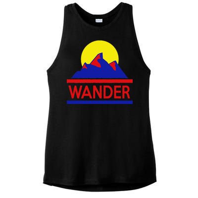 Wander The World Ladies PosiCharge Tri-Blend Wicking Tank