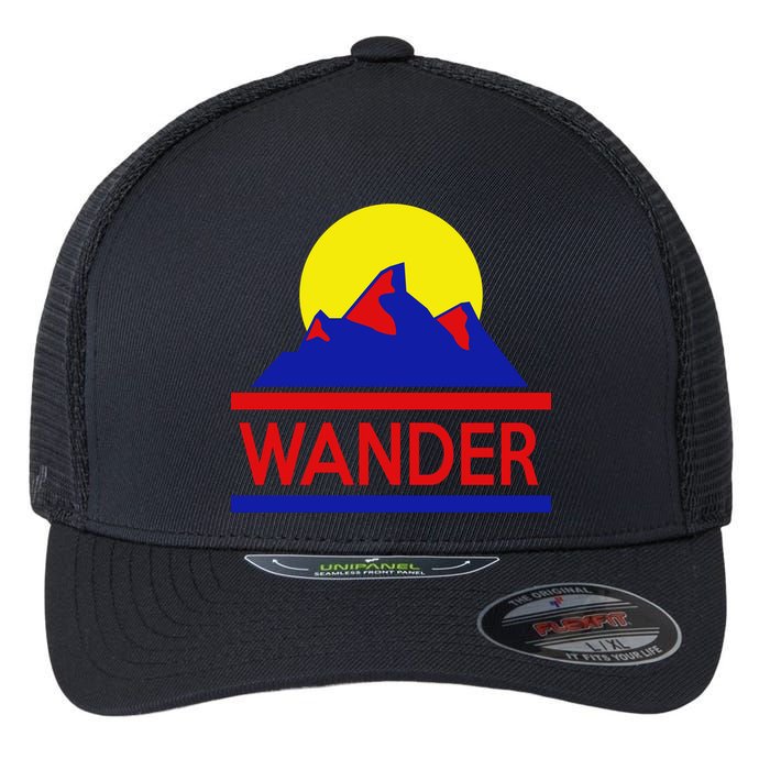 Wander The World Flexfit Unipanel Trucker Cap