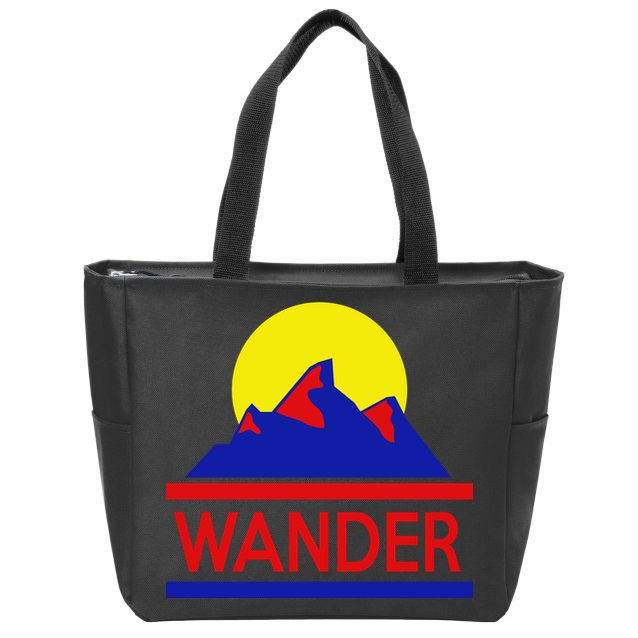 Wander The World Zip Tote Bag