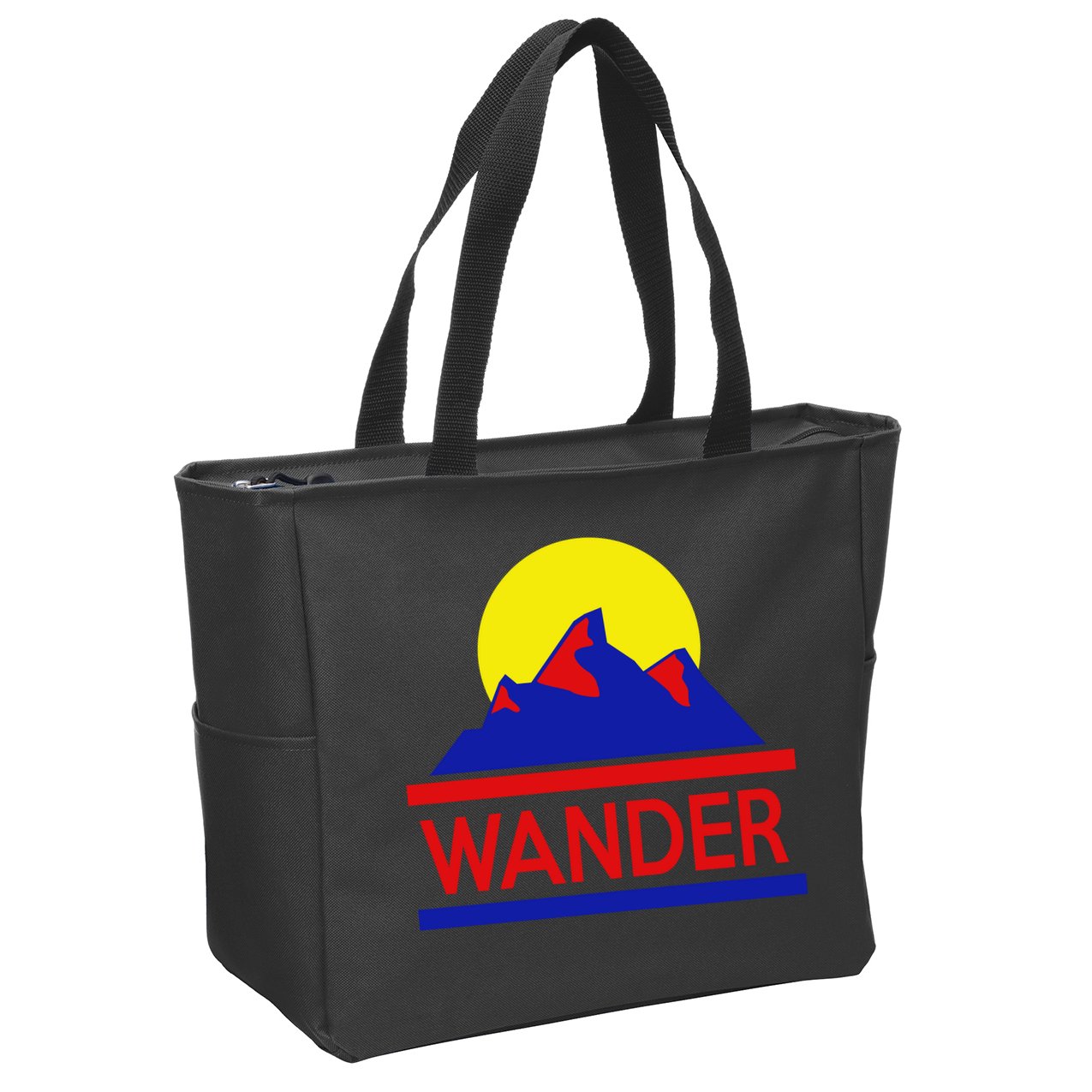 Wander The World Zip Tote Bag
