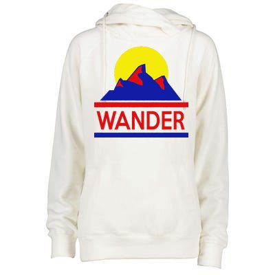 Wander The World Womens Funnel Neck Pullover Hood