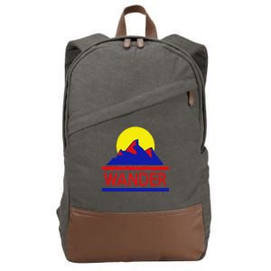 Wander The World Cotton Canvas Backpack