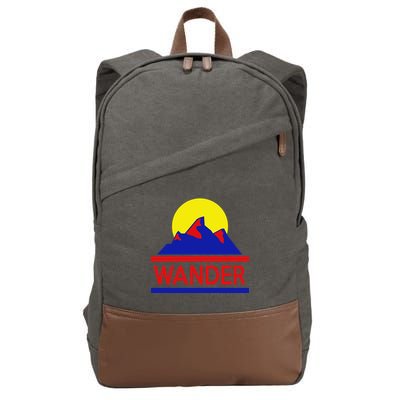 Wander The World Cotton Canvas Backpack